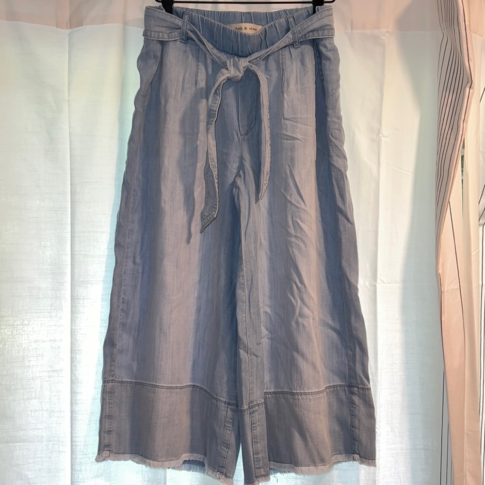 Cloth & Stone Wide Leg Cropped Pants